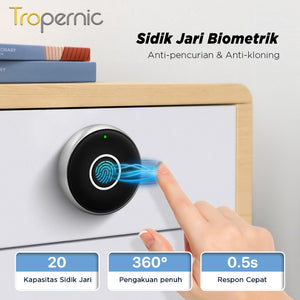 Tuya Bluetooth Fingerprint Cabinet Lock Fully Automatic Universal Drawer Lock Kunci Lemari 20pcs Fingerprint Capacity