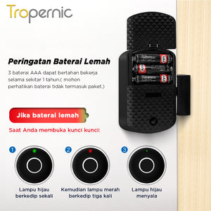 Tuya Bluetooth Fingerprint Cabinet Lock Fully Automatic Universal Drawer Lock Kunci Lemari 20pcs Fingerprint Capacity