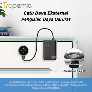 Tuya Bluetooth Fingerprint Cabinet Lock Fully Automatic Universal Drawer Lock Kunci Lemari 20pcs Fingerprint Capacity