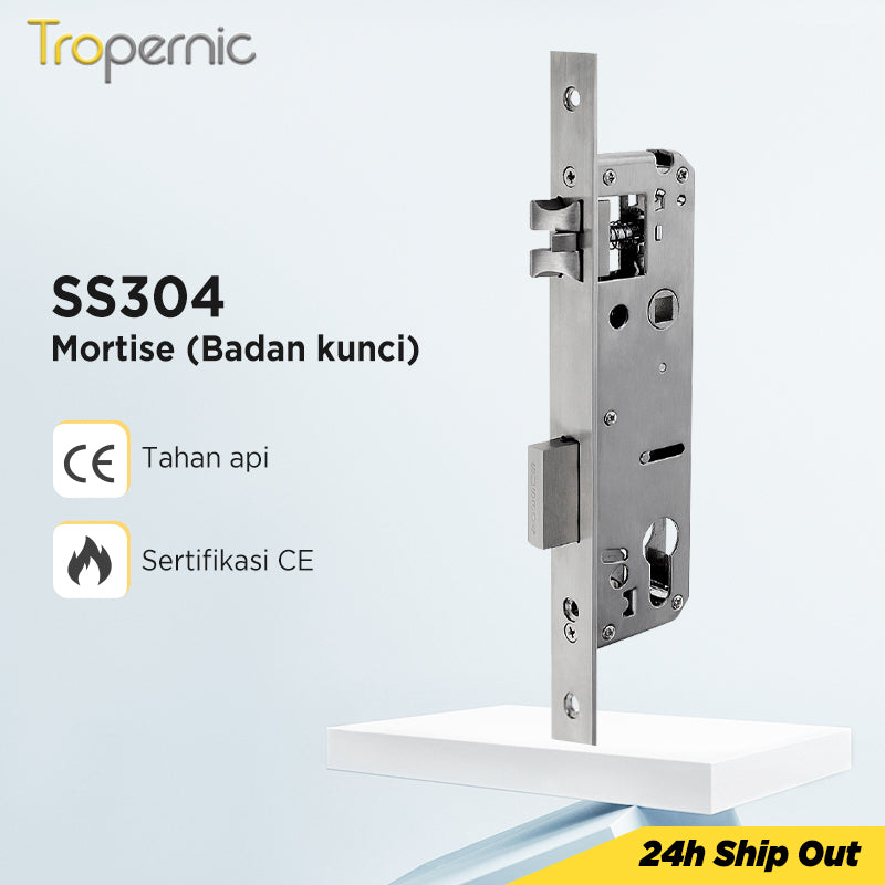 Smart Door Lock Mortise 85/5050 Series Stainless Steel Lock Body 50/60/70MM Single Bolt Lock