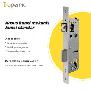 Smart Door Lock Mortise 85/5050 Series Stainless Steel Lock Body 50/60/70MM Single Bolt Lock