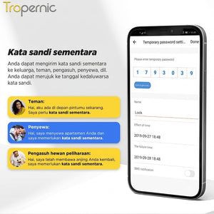 Tuya Smart Door Lock with Doorbell Fingerprint Kunci Pintu Geser Mendukung Bahasa Indonesia Pssword Smart Lock Pintu Rumah for Sliding Aluminum Door