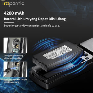 Tuya Smart Door Lock 7 In 1 Kunci Pintu with Camera Pengawasan Video 3D Facial Recognition Palm Print Unlocking Fully Automatic Kunci Pintu Rumah with APP Remote Unlock Two Way Intercom