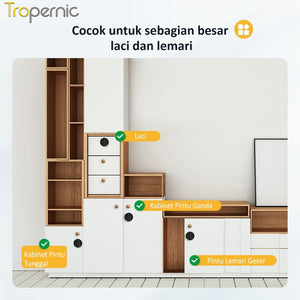 Password Cabinet Lock 2 In 1 Anti-Theft Kunci Laci Keyless Universal Drawer Lock IC Card Unlock