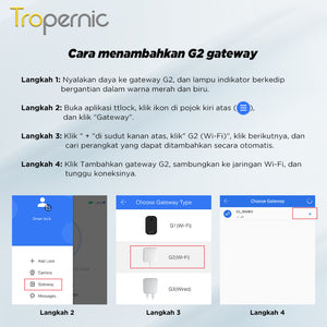 TTLOCK Gateway Smart Door Lock WiFi Remote Control Work with Alexa Google Voice Control