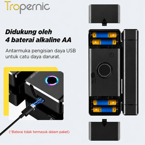 TTLOCK Smart Door Lock for Glass Door Fingerprint Kunci Pintu Sliding Kaca Frameless with Key Smart Glass Lock