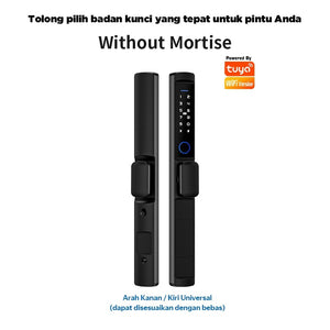 Tuya Smart Door Lock IP65 Waterproof Kunci Pintu Geser Indonesia 5 In 1 Kunci Pintu Rumah with Electronic Anti Lock for Aluminum Door