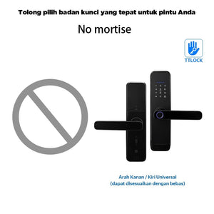 TTLOCK Bluetooth Smart Door Lock with Doorbell Kunci Pintu Sidik Jari APP Remote Unlock Password Kunci Pintu for Home Hotel Office