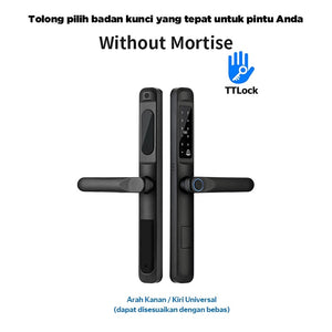 TTLOCK Smart Door Lock Fingerprint Kunci Pintu Sliding Slim Kunci Pintu Rumah Waterproof Kunci Pintu Kamar Zinc Alloy Door Lock for Sliding Door