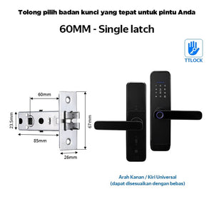 TTLOCK Bluetooth Smart Door Lock with Doorbell Kunci Pintu Sidik Jari APP Remote Unlock Password Kunci Pintu for Home Hotel Office