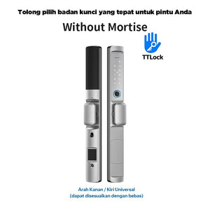 TTLOCK Waterproof Smart Door Lock Indonesia System 5 In 1 Kunci Pintu Sliding Geser Fingerprint Kunci Pintu Rumah for Aluminum Door
