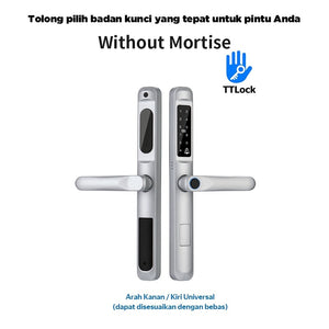TTLOCK Smart Door Lock Fingerprint Kunci Pintu Sliding Slim Kunci Pintu Rumah Waterproof Kunci Pintu Kamar Zinc Alloy Door Lock for Sliding Door