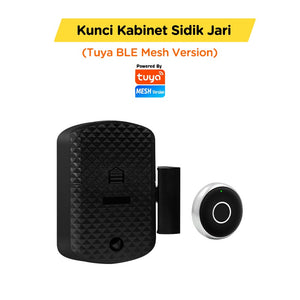Tuya Bluetooth Fingerprint Cabinet Lock Fully Automatic Universal Drawer Lock Kunci Lemari 20pcs Fingerprint Capacity