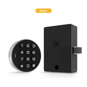 Password Cabinet Lock 2 In 1 Anti-Theft Kunci Laci Keyless Universal Drawer Lock IC Card Unlock